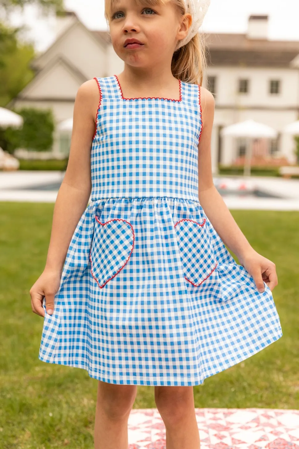 Mini Rue Play Dress in Vichy Gingham