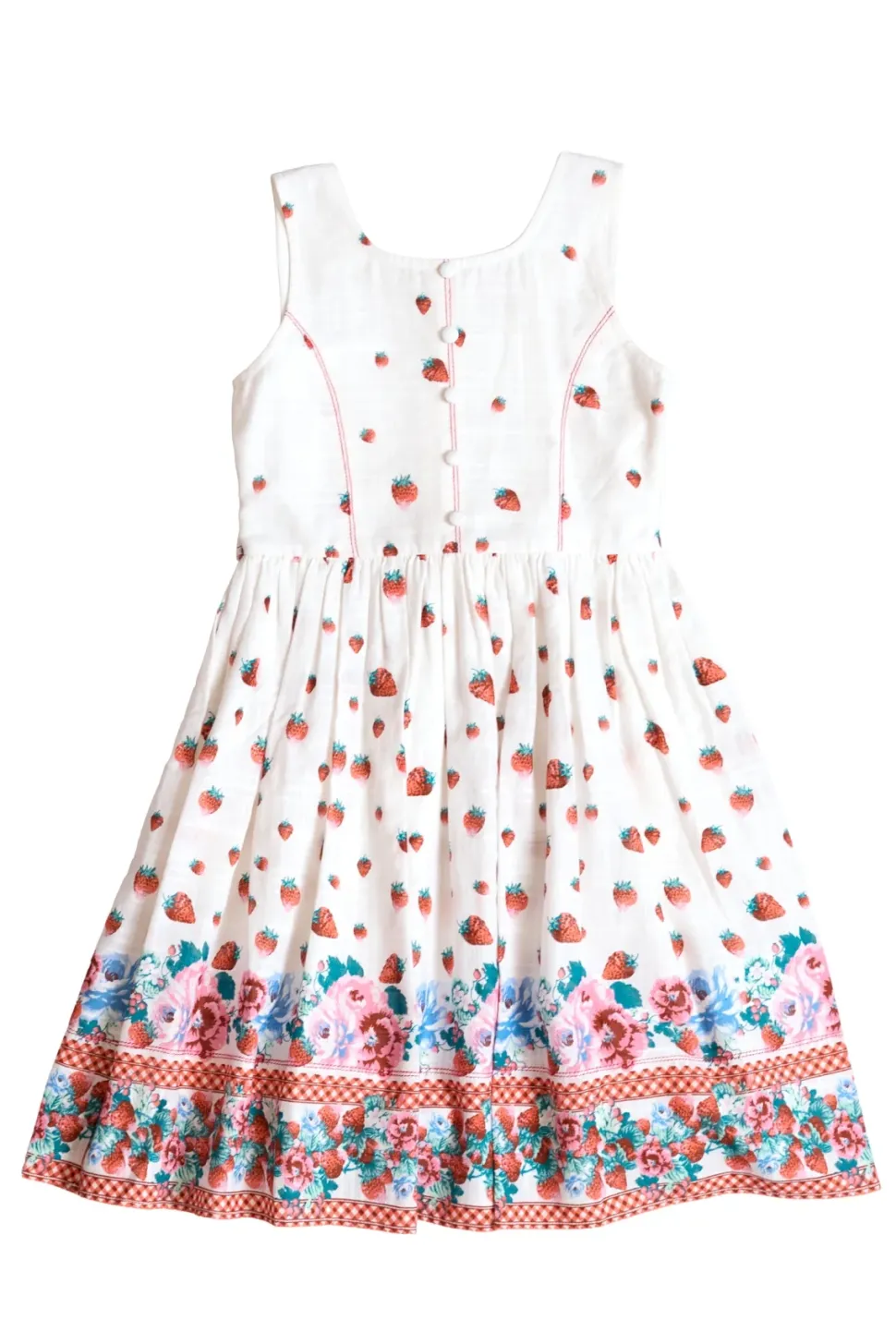 Mini Sadie Dress in Strawberry Vintage Tier