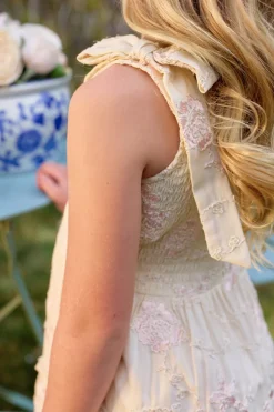 Mini Tara Dress in Gilded Rose Stripe