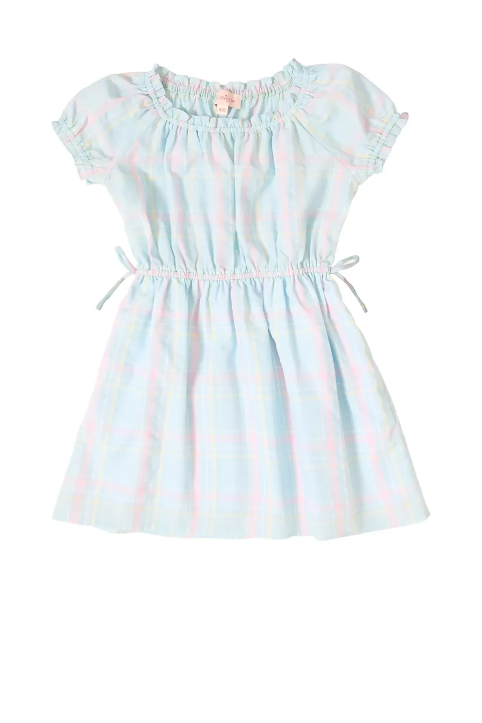 Mini Thalia Dress in Pastel Plaid