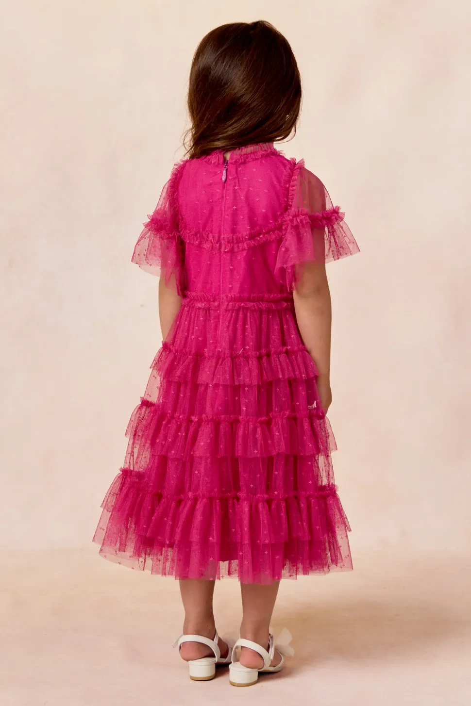 Mini Whimsical Dress in Fuchsia