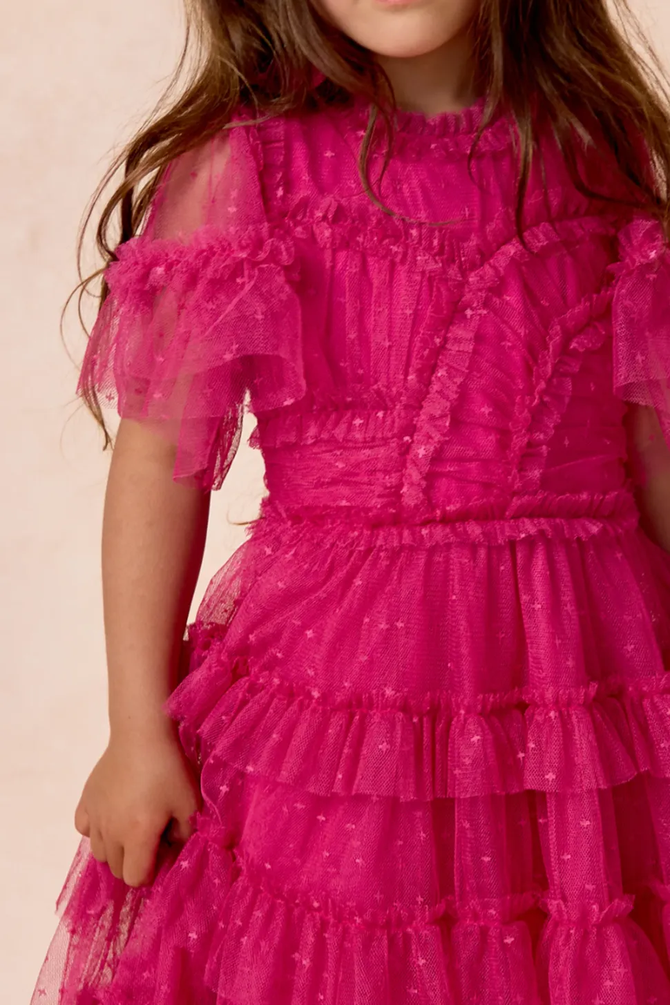 Mini Whimsical Dress in Fuchsia