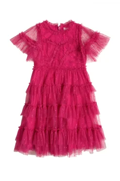 Mini Whimsical Dress in Fuchsia