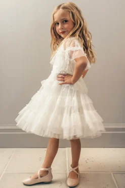 Mini Whimsical Dress in White