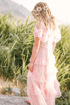 Mini Whimsical Maxi Dress in Blush