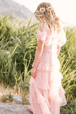 Mini Whimsical Maxi Dress in Blush