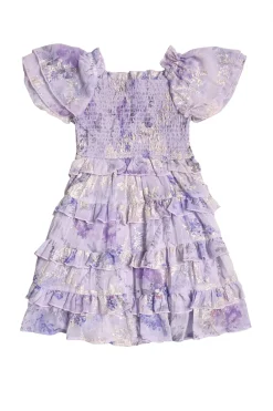Mini Winnie Dress in Lavender Aquarelle Fleur