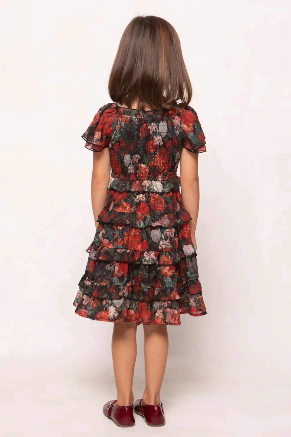 Mini Winnie Dress in Midnight Roses