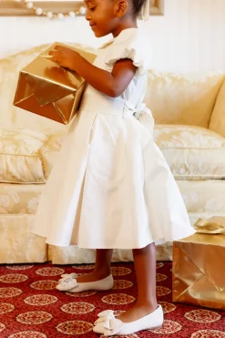 Mini Wrenley Dress in Cream Taffeta