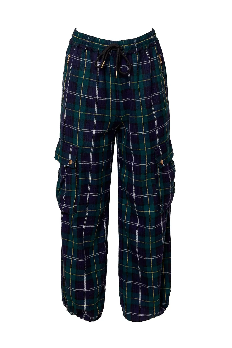 Nicole Cargo Pants in Nocturne Plaid