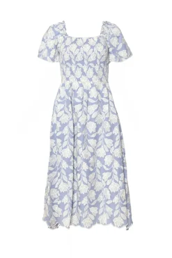 Ophelia Dress in Mosaic Embroidery