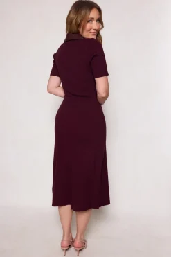 Ora Dress in Burgundy