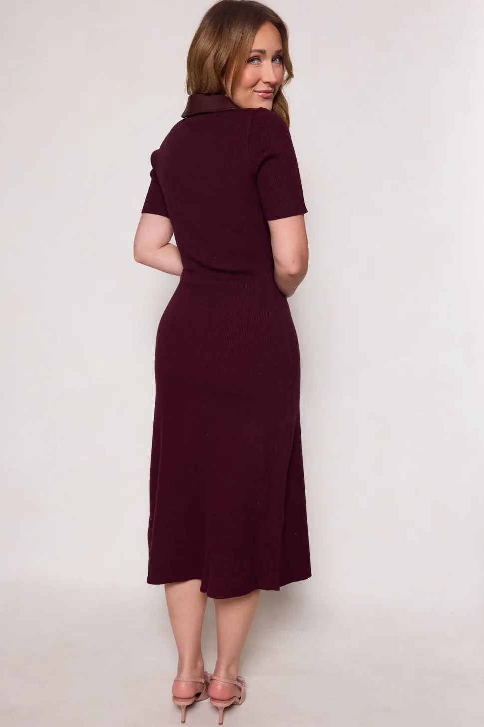 Ora Dress in Burgundy