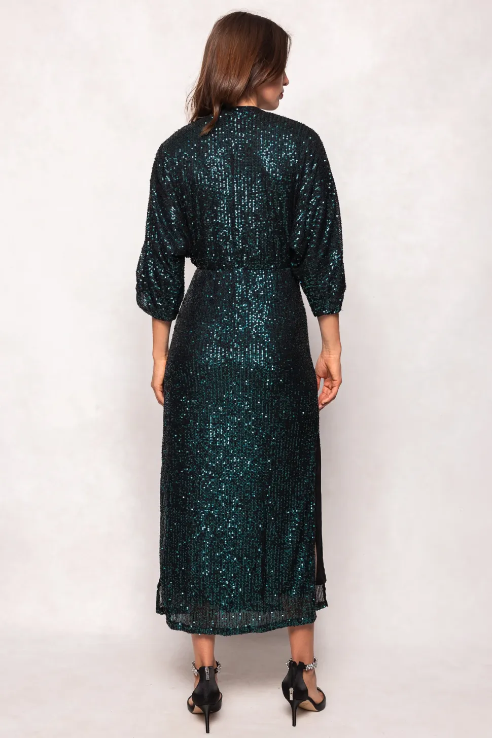 Orion Dress in Green Sequin