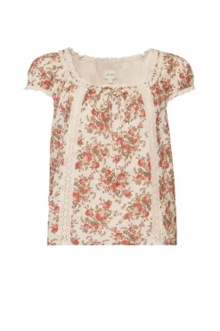 Palermo Top in Ivory Heritage Rose