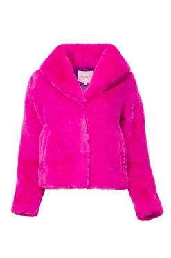 Pandora Coat in Fuchsia
