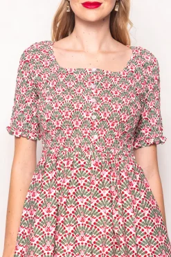 Parker Dress in Floral Fan