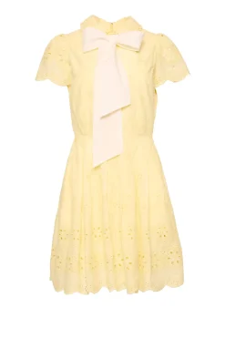 Penny Dress in Butter Yellow Eyelet