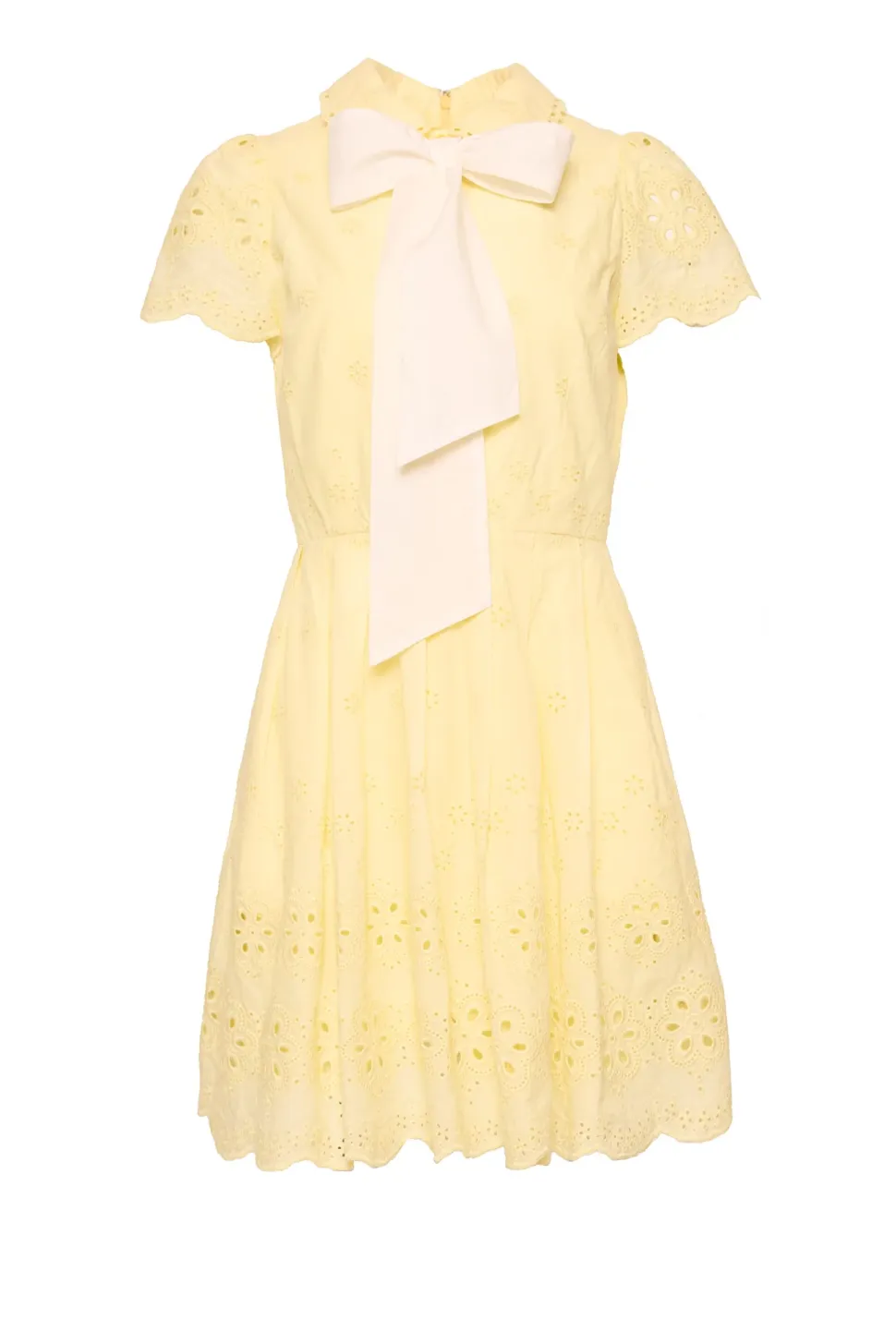 Penny Dress in Butter Yellow Eyelet