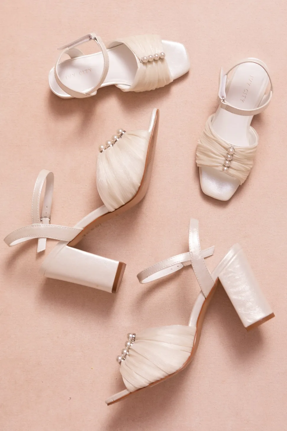 Piper Pearl Heel in Ivory