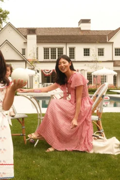 Rayna Dress in Red Gingham