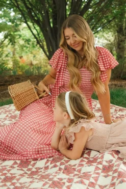 Rayna Dress in Red Gingham