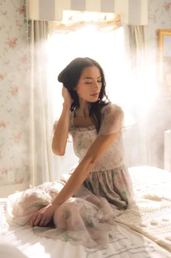 Rhiannon Dress in Painted Bloom