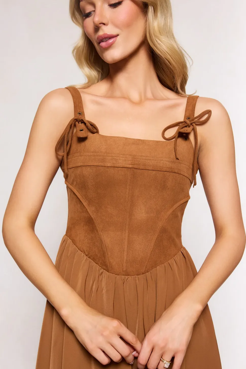 Roma Dress in Tan