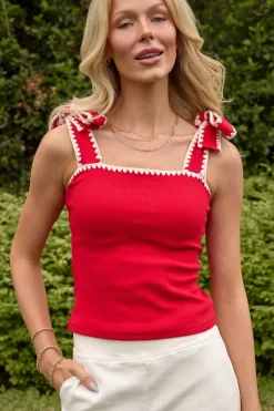 Sammi Top in Firework Red