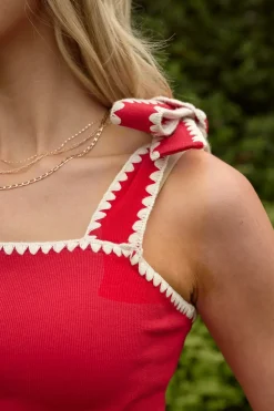 Sammi Top in Firework Red