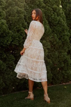 Sicily Dress in Champagne Lining