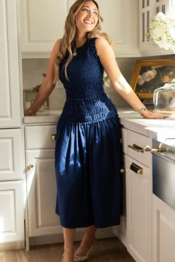 Simone Dress in Navy