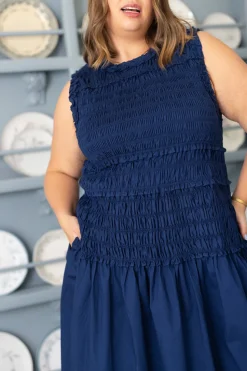 Simone Dress in Navy