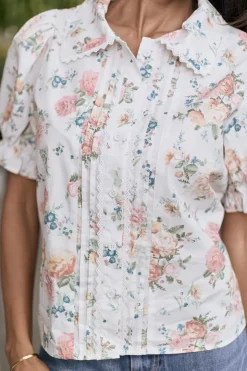 Sophia Blouse in Countryside Peony Blossom