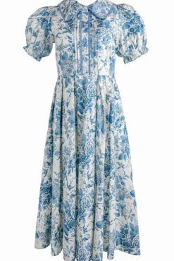 Sophia Dress in Blue Floral