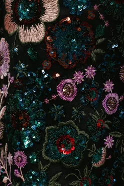 Tamsin Pants in Floral Sequin