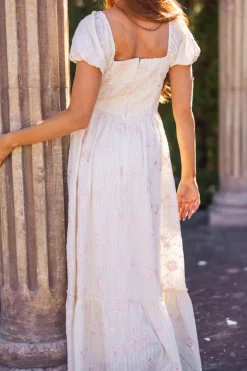 Tara Dress in Gilded Rose Stripe