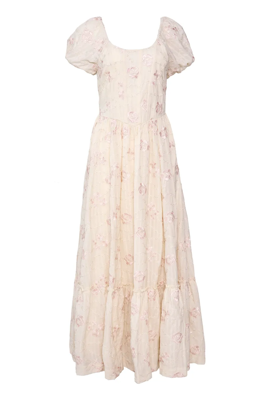Tara Dress in Gilded Rose Stripe
