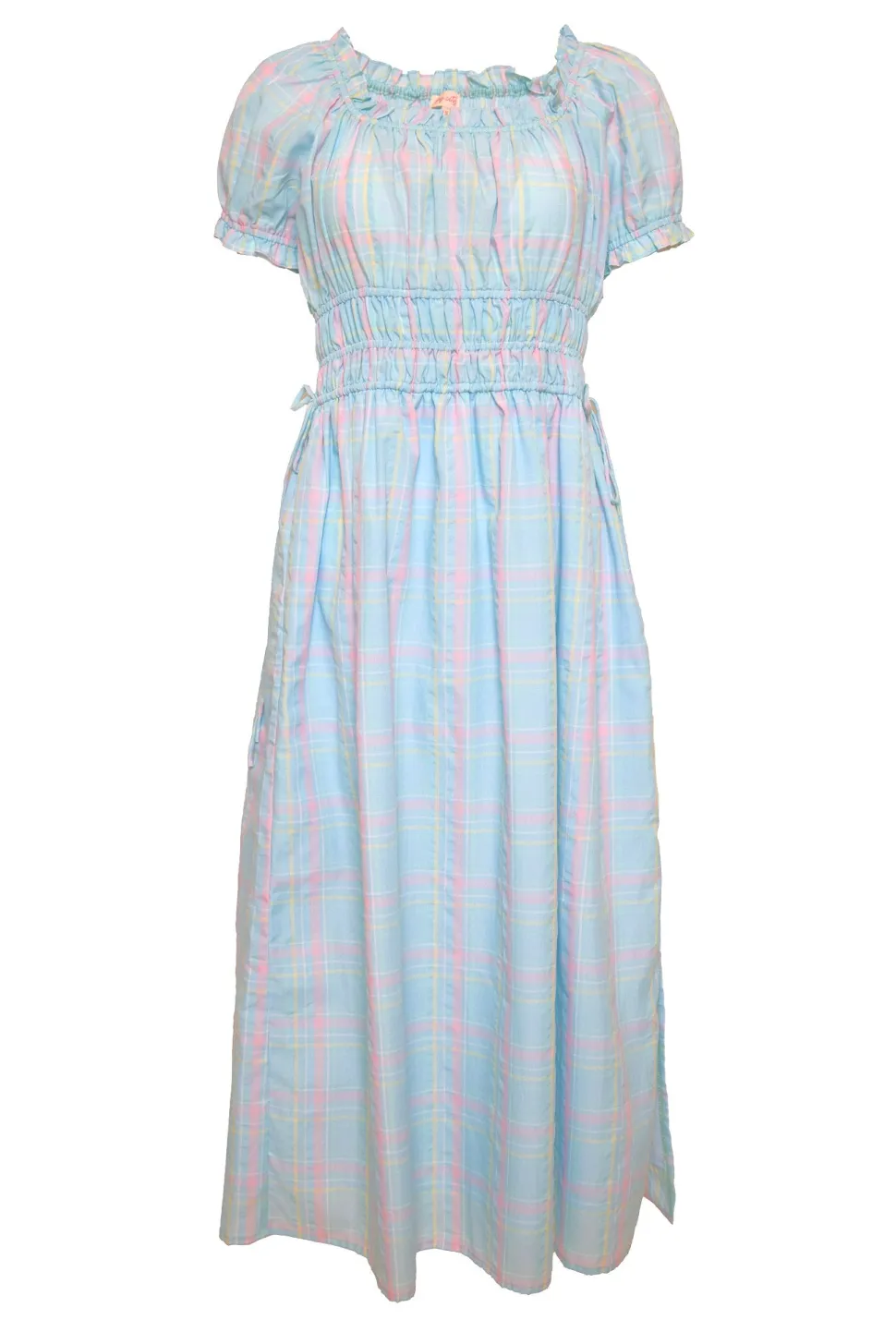 Thalia Dress in Pastel Plaid