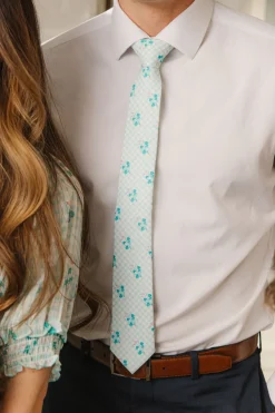 Ties in Bloom Gingham