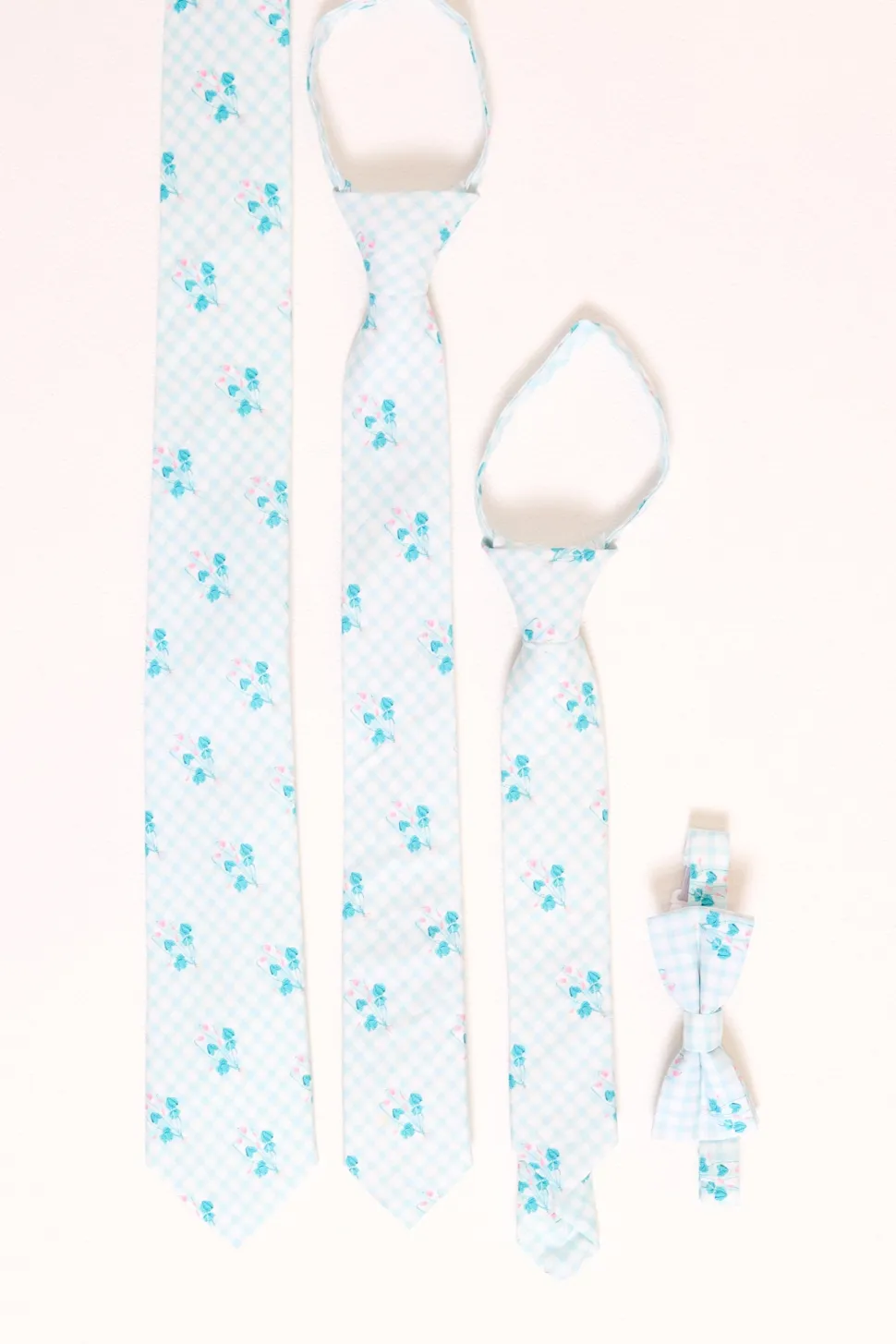 Ties in Bloom Gingham