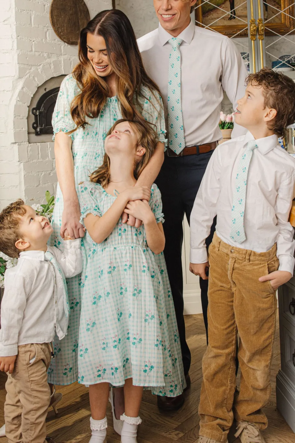 Ties in Bloom Gingham