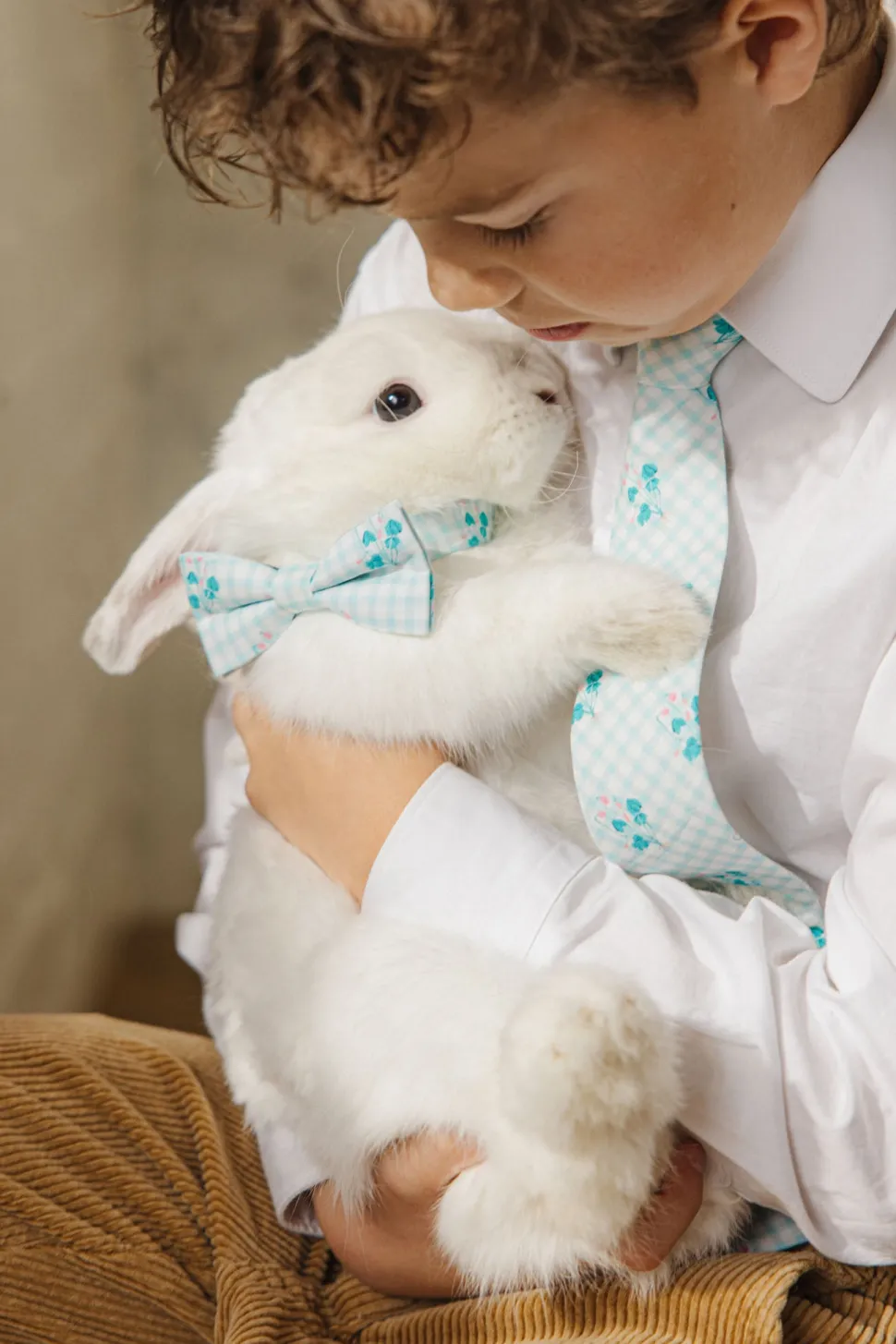 Ties in Bloom Gingham