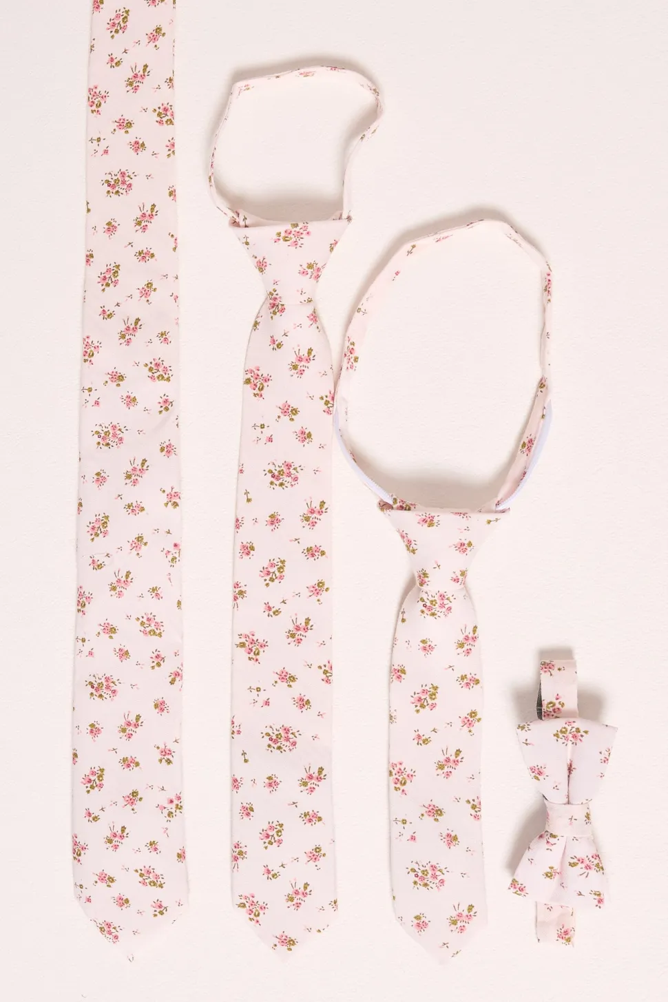 Ties in Madeline Pink Floral