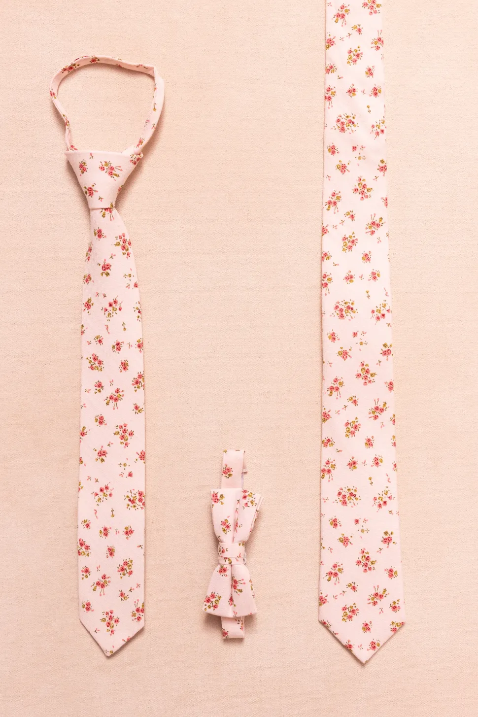 Ties in Madeline Pink Floral