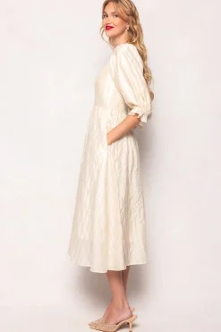 Tindra Dress in Cream Sequin