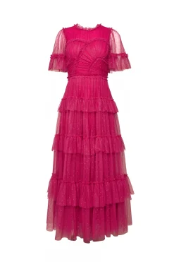 Whimsical Dress in Fuchsia