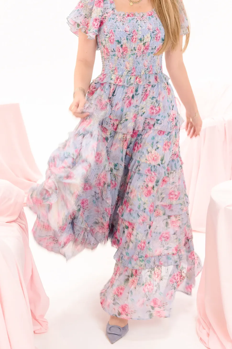 Winnie Dress in Peony Blossoms