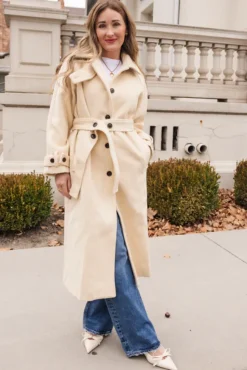 York Coat in Cream