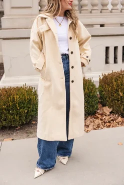 York Coat in Cream